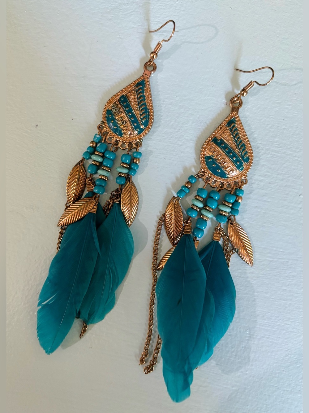 Feather earrings